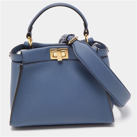 fendi peekaboo medium blue|fendi peekaboo snakeskin.